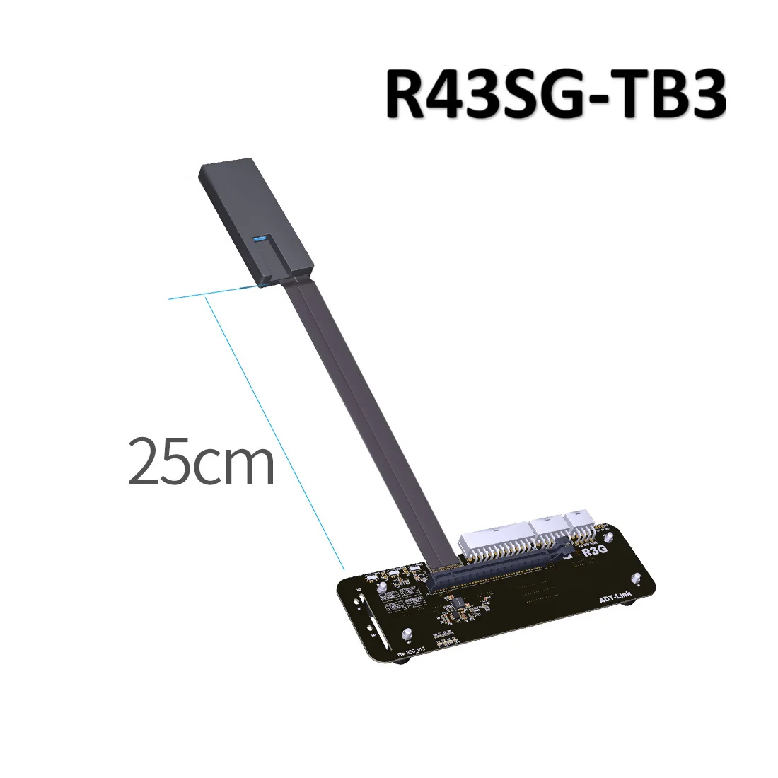 ADT-Link R43SG-TB3 PCIe x16 PCI-e x16 to TB3 Extension Cable PCI-Express Cables eGPU Adapter