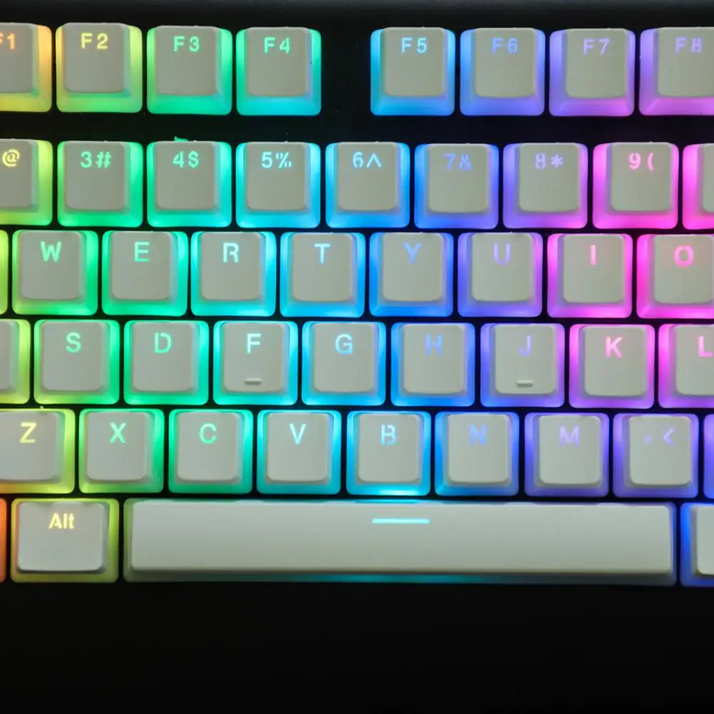 YMDK PBT Doubleshot Shine Through ANSI 