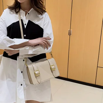 

Handbag 2020 New Simple Retro Square Sling Bag Shoulder/Crossbody Bag
