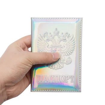

2020 NEW laser passport clip mirror glossy passport book glossy ticket holder travel simple passport case