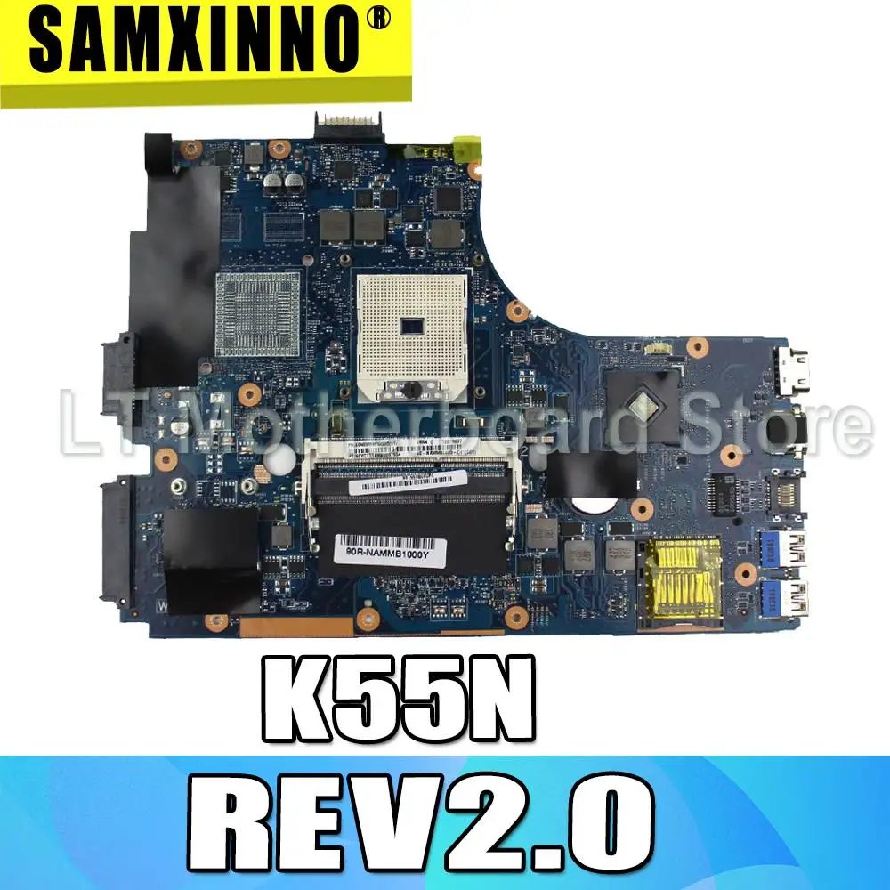  K55N Motherboard for ASUS K55D K55DR K55DE REV2.0 Integrated Fully Tested Good Condition Main Board
