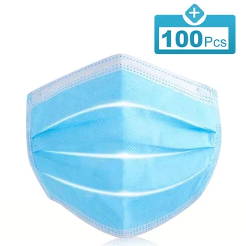 

200PCS Disposable Mask Anti-dust Safe Breathable Mouth Mask Kids Adult Ear loop Face Filter Masks Respirator Freeshipping