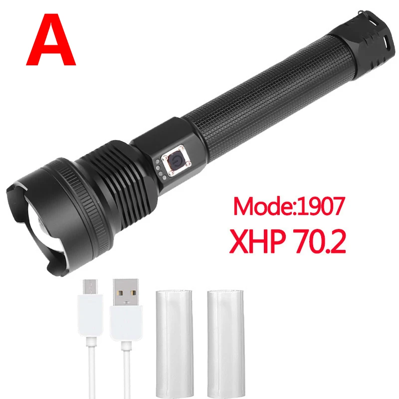 Z90 самый мощный XHP90 светодиодный светильник-вспышка, фонарь с зумом XHP70.2 USB Перезаряжаемый Тактический светильник 18650or26650 походная охотничья лампа - Испускаемый цвет: Package A