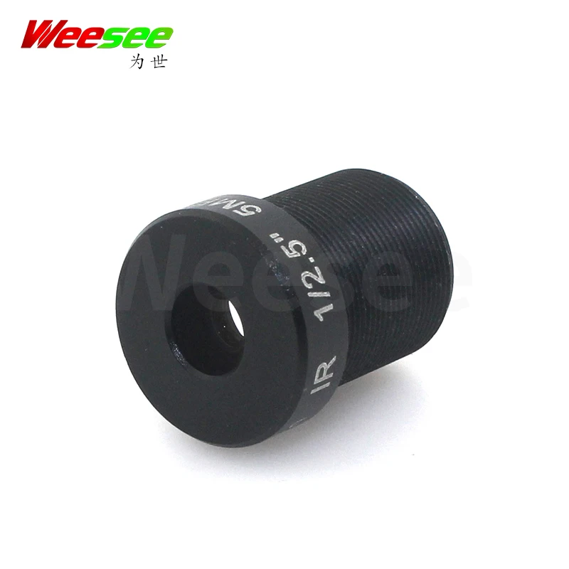 WS 6 мм M12 крепление 5MP F1.8 Водонепроницаемая CCTV плата объектива