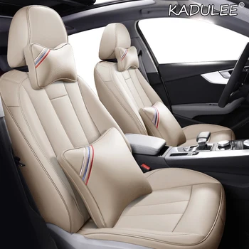 

KADULEE Custom Leather car seat cover for Cadillac SRX Escalade ATS SLS CTS XTS ATSL XT5 XT4 Automobiles Seat Covers car seats
