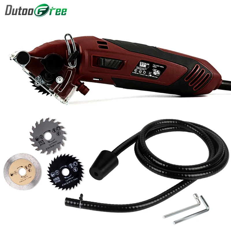 

Multi-Function Mini Electric Chainsaw 400W Woodworking Electric Saw Power Tools Rotary Tool Circular Saw Household Chainsaw Set