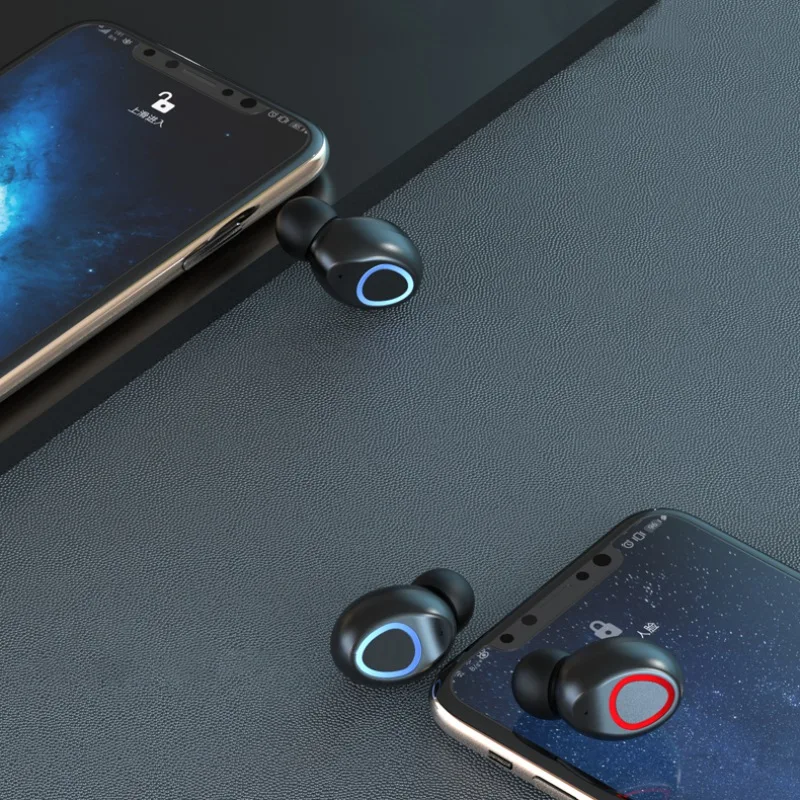 Bluetooth 5,0 водонепроницаемые спортивные наушники с шумоподавлением и чехол для зарядки