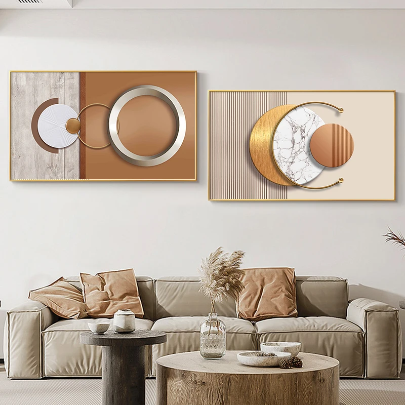 Abstract Geometric Art Canvas Painting Home Decoration Posters and Prints Minimalist Wall Art Pictures for Living Room Bedroom