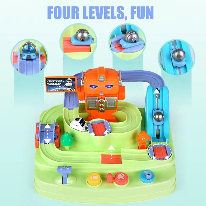 Игрушка Монтессори робот шторм для настольных игр|Автотреки| |
