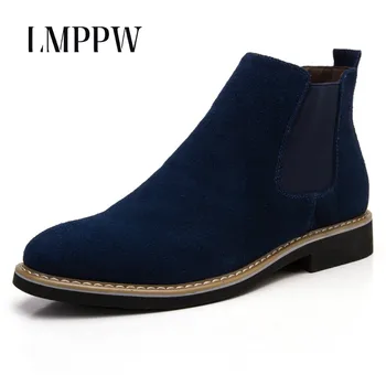 

Men Shoes New 2020 Autumn Winter Genuine Suede Leather Men Ankle Boots Britain Style Leather Men Boots Casual Shoes 2A