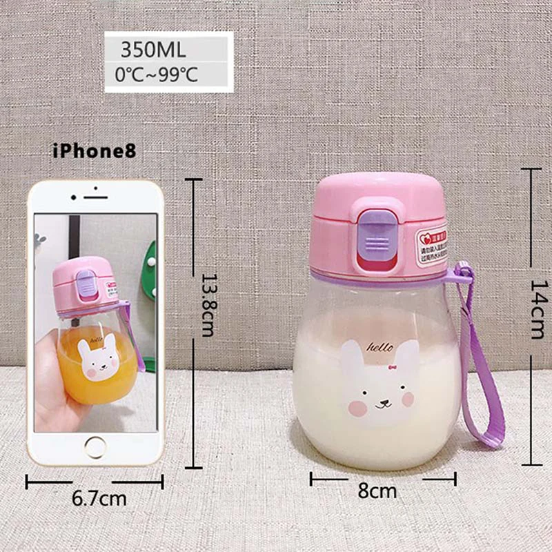 Non-toxic Bite-resistant And Not Hurting Teeth Sippy Cup With Strap Baby Feeding Water Drink Leak Proof Bottle With Straw Baby