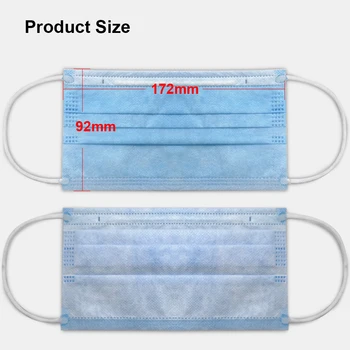 

3 Layers Breathable Face Mask Disposable Protective Safety Masks Anti Dust Filter Mouth Mask Respirator Filtration Cover