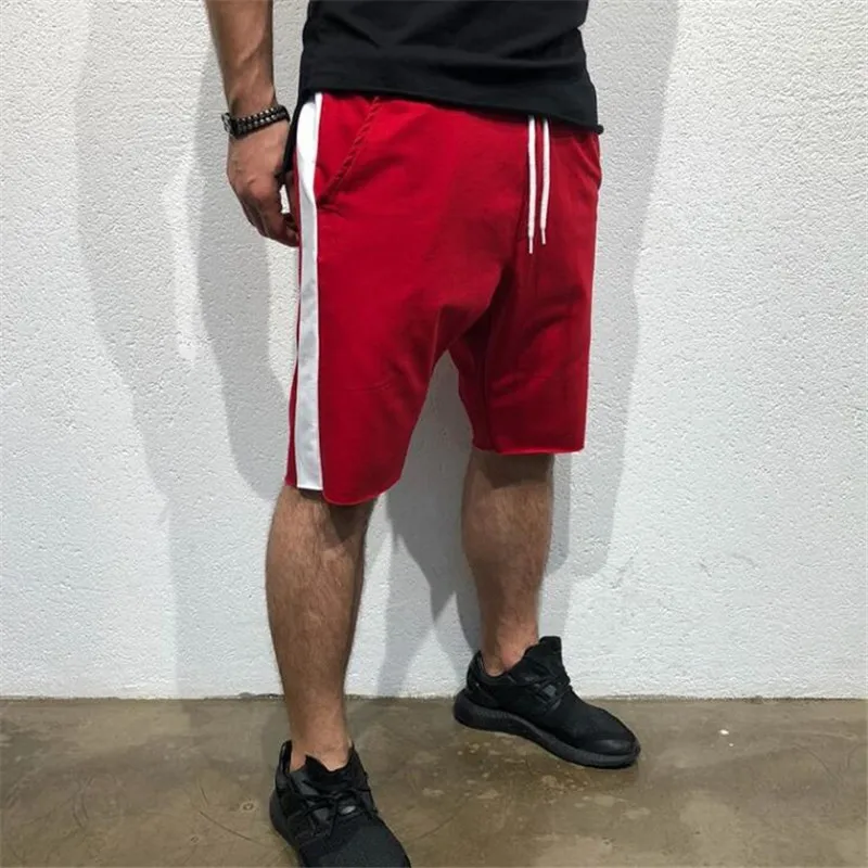 red Jogger новые модные мужские шорты мужские пляжные шорты бодибилдинг мужские спортивные залы Тренировка Шорты Мужская одежда - Цвет: red