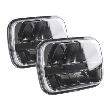 

1 Pair 105W Rectangular 5x7/ 6x7 Inch LED Headlight High Low Beam Headlamp for Jeep Wrangler YJ Cherokee XJ Pickup Trucks
