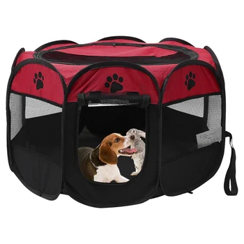

Foldable Dog Playpens Large Pen Kennel For Dogs Puppy Cats Rabbits Small Animals Portable Pets Tent Indoor Outdoor Dog House