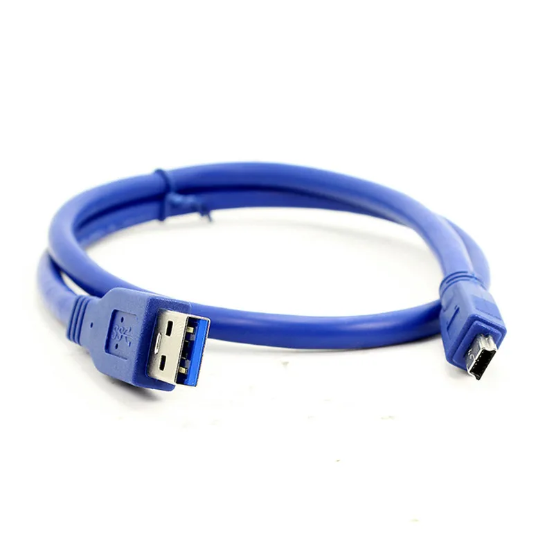 Cable Length: 0.3m, Color: Blue Cables USB 3.0 A Male AM to Mini USB 3.0 Mini 10pin Male USB3.0 Cable 1ft 2ft 3ft 5ft 6ft 10ft 3 5 Meters 
