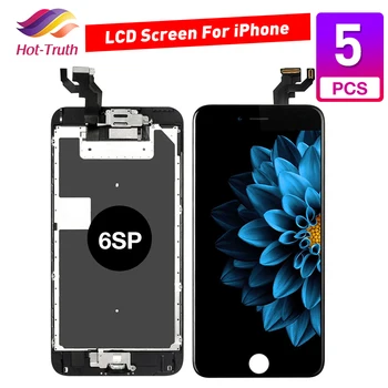

5 Pcs /Lot Full set screen For iPhone 6SP 6S Plus Screen LCD Replacement Display + Home Button +Front Camera + Speaker