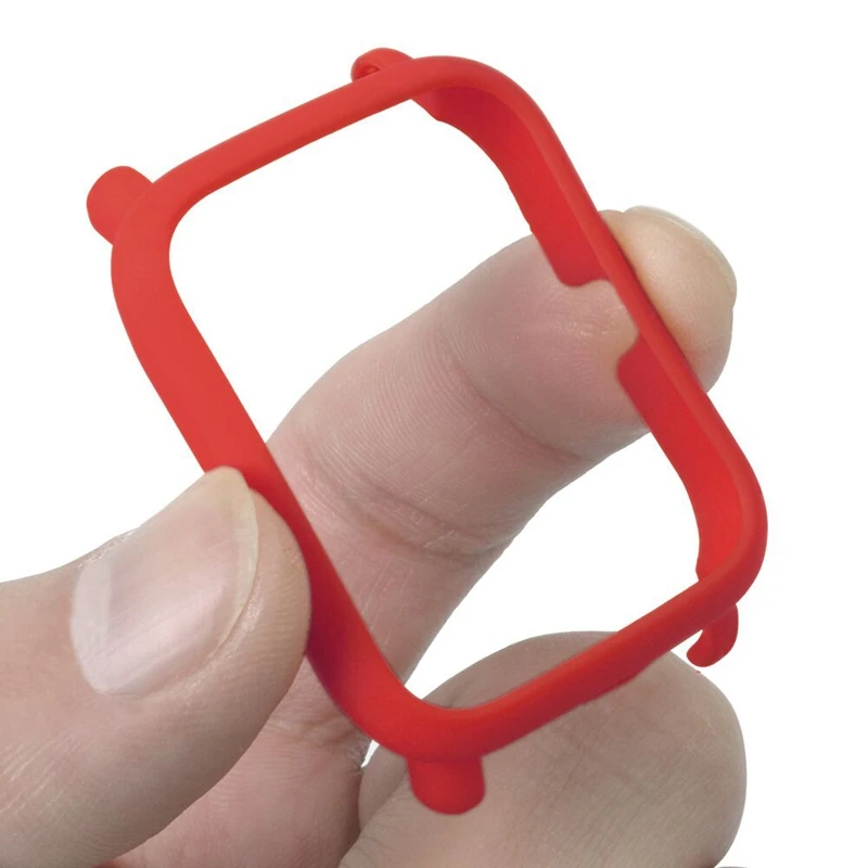 Frame Pc Case Cover For Xiaomi Amazfit Bip Bit Pace Lite Youth Watch Protect Shell For Huami Amazfit Watch(Red