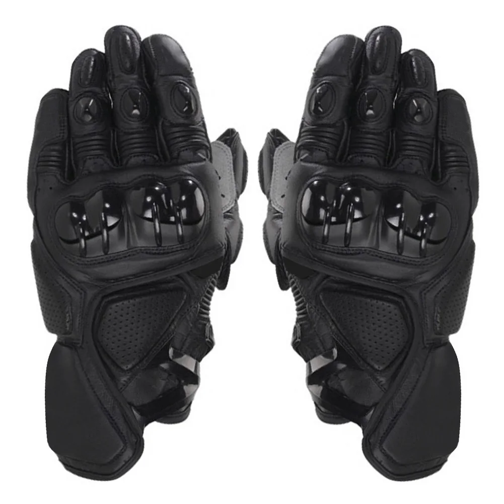 

Knight Adult Anti Slip Winter Riding Racing Hard Case Locomotive Motorcycle Gloves PU Leather Waterproof Short Protective