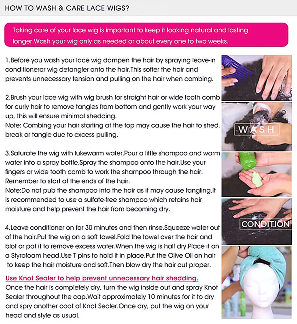 how to care wig