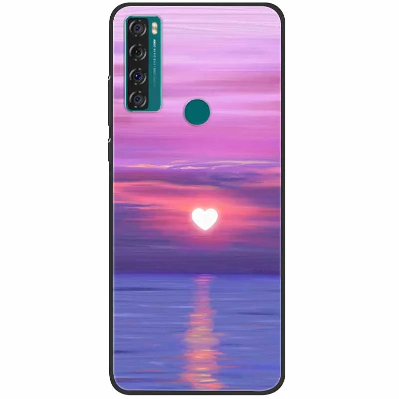 phone dry bag For TCL 20 SE Case Shockproof Soft Silicone Marble Phone Cover for TCL 20 SE Case 20se TPU Funda Painted Cartoon 6.82 inch Capa best waterproof phone pouch Cases & Covers