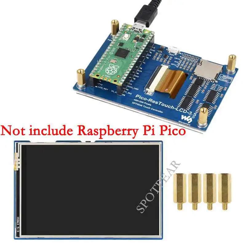 Raspberry Pi Pico 3.5inch LCD Display Touch screen TouchScreen Module 65K Colors 480×320, SPI
