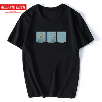 

Aelfric Eden 2020 Summer Van Gogh Print Harajuku T Shirt Men Hip Hop Streetwear T shirts Oversize Male Casual Short Sleeve Tops