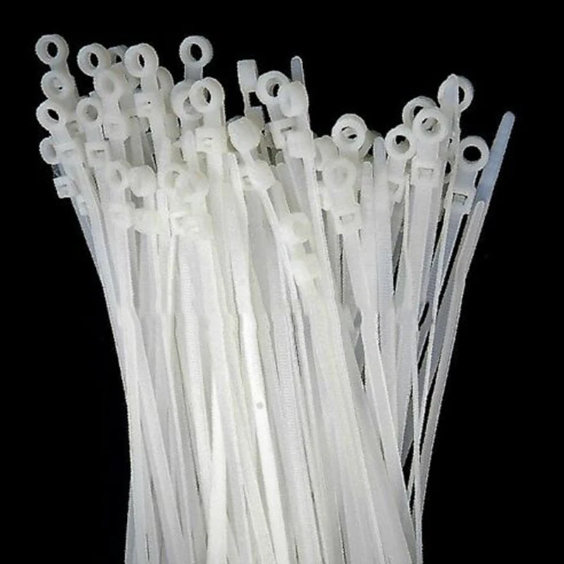 

Self-locking Cable Ties Tool Replacement Hole screw 100pcs Industrial 6/6 nylon Zipper Wire Accessory