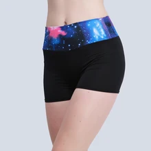 Женские шорты для йоги, спортивные Лоскутные цветные спортивные колготки для фитнеса, бега, бега, йоги, женские шорты, 6 цветов