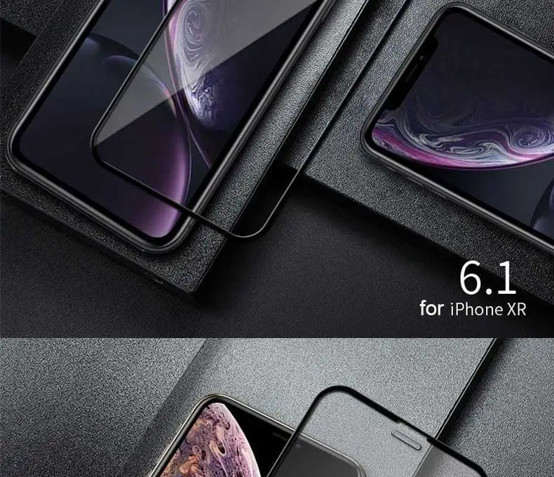 200D изогнутое защитное закаленное стекло для iPhone X XR XS 11 Pro Xs Max Защитная пленка для экрана на iPhone 6S 7 8 Plus X стеклянная пленка