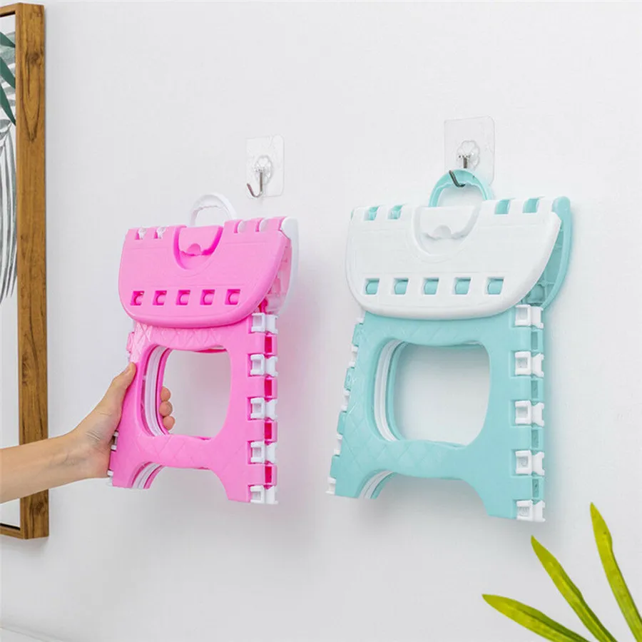 Folding Stool Camping Chair Seat for Fishing Plastic Portable Step Stool Home Train Outdoor Indoor Camping Foldable Kids Chair folding stool