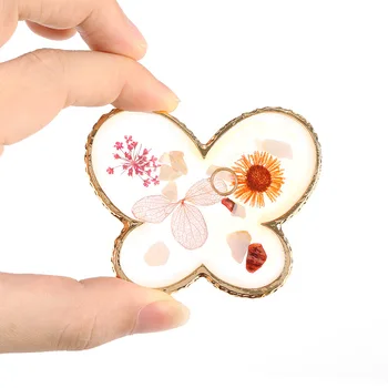 

1PCS Nail Color Mixing Palette Butterfly Star Shape Natural Resin Agate Gel Polish Drawing Holder DIY Palette Nail Art Display