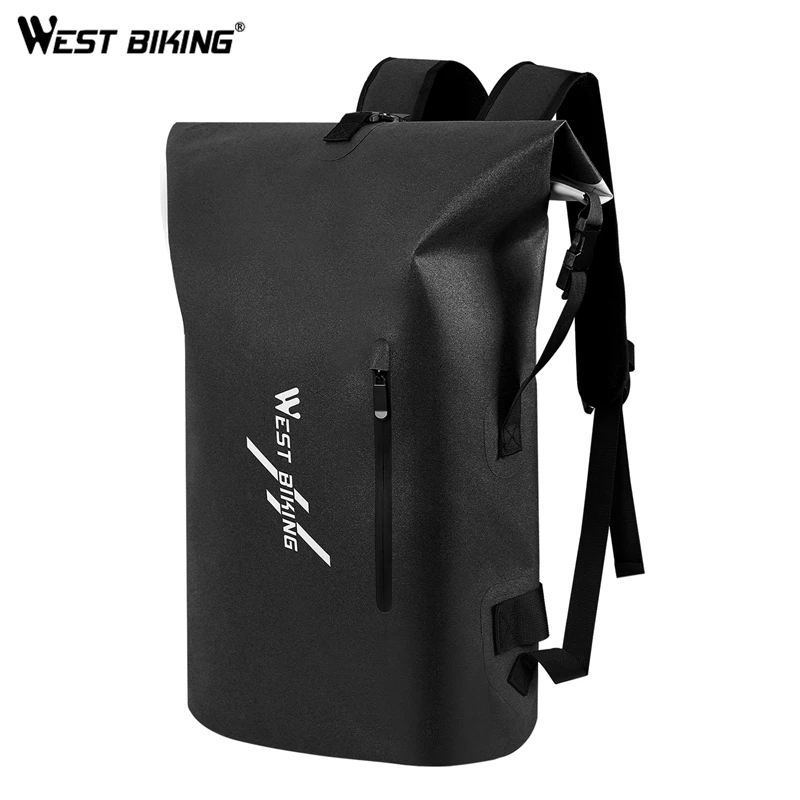 

WEST BIKING 25L Bike Backpacks 100% Full Waterproof Bags Cycling Travel Hiking Outdoor Sports Big Capacity Rucksack Storage Bag