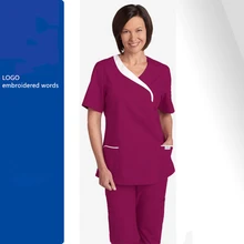 Ручная стирка, костюм с коротким рукавом Рабочий костюм кейсы для косметики стоматолог футболки для мамы и малыша халат медсестры для похудения