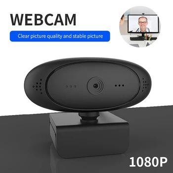 

HD 1080P Webcam Mini Computer PC WebCamera with Microphone Rotatable Cameras for Live Broadcast Video Calling Conference Work