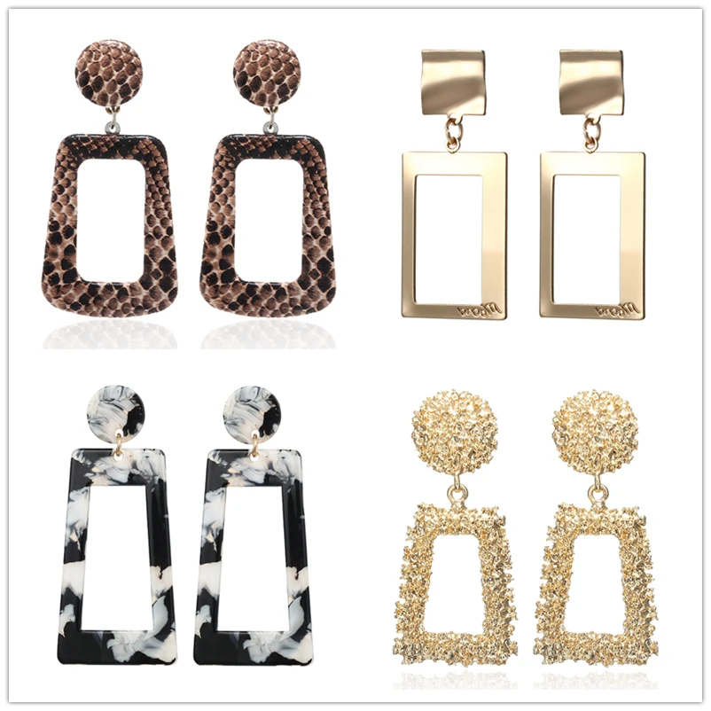 

Hot Women's Earrings Bohemian Ethnic Metal Earrings Retro Exaggerated Creative Handmade Retro Statement Long Earrings 2019 New