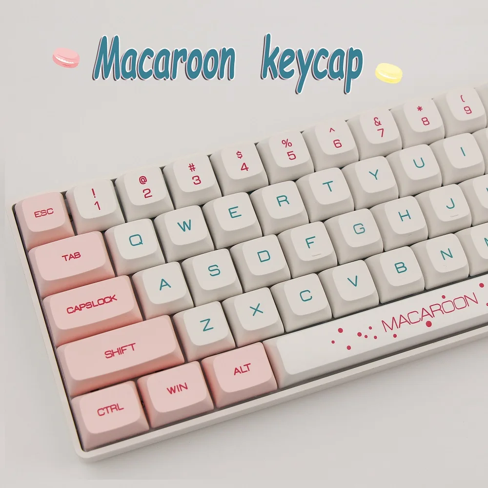 129 Key PBT Keycap DYE-SUB XDA Profile Macaron Keycap Theme  Personalized Minimalist Keycap For Mechanical Keyboard MX Switch