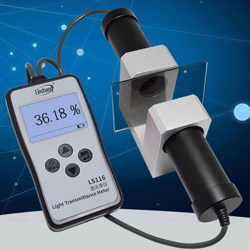 ABFU-Linshang LS116 измеритель оптической передачи светильник измеритель пропускания с 380-760Nm белый светильник коэффициент пропускания соответствует CIE стенд