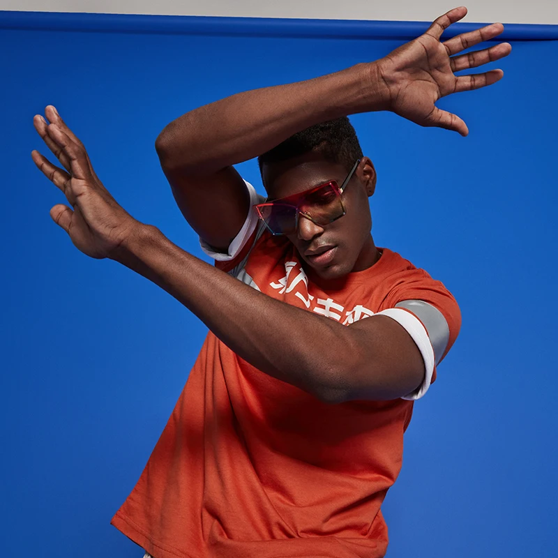 Мужская футболка в стиле хип хоп светоотражающая полоска 3 м уличная одежда