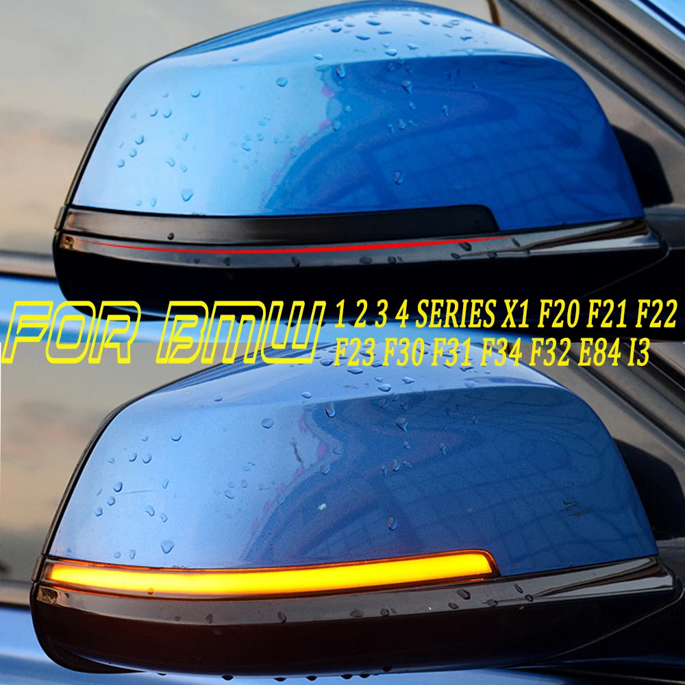 

2x Side Mirror Indicator Dynamic Blinker LED Turn Signal Light For BMW 1 2 3 4 Series X1 F20 F21 F22 F23 F30 F31 F34 F32 E84 i3
