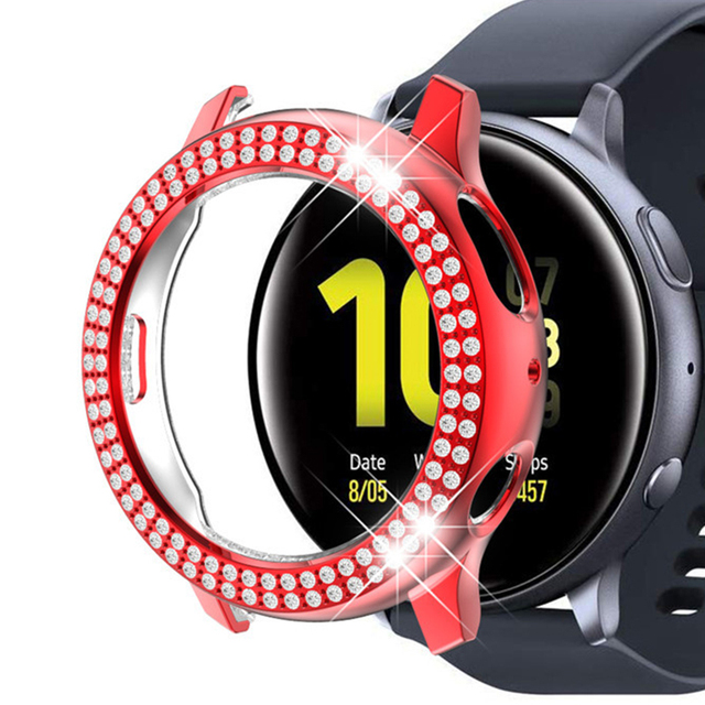Diamond Case For Samsung Galaxy Watch Active 2 40mm 44mm Bumper Protective cover For Active 1 Smart Watch Accessories