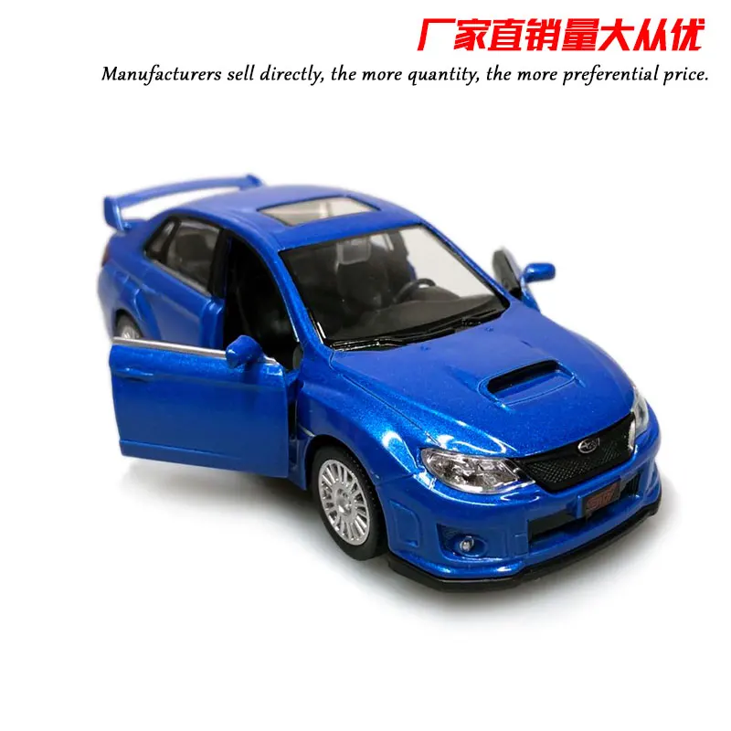 Классическая модель автомобиля UNI 1/36 японская Subaru STI литый под давлением