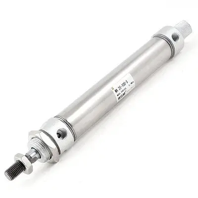 

Stainless Steel Double Acting Single Rod Air Cylinder 1" x 3.9" MA25-100-S