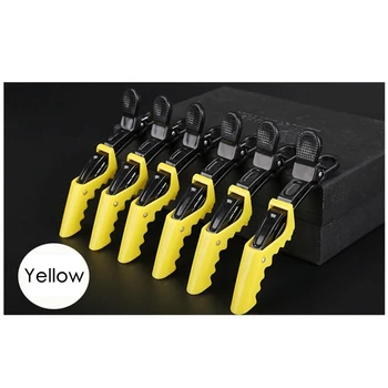 

Hot Sale 6Pcs/Set Alligator Hair Clip Professional Hairdressing Hairstyling Clipper Tool Fashion Plastic Hairpin Ladies
