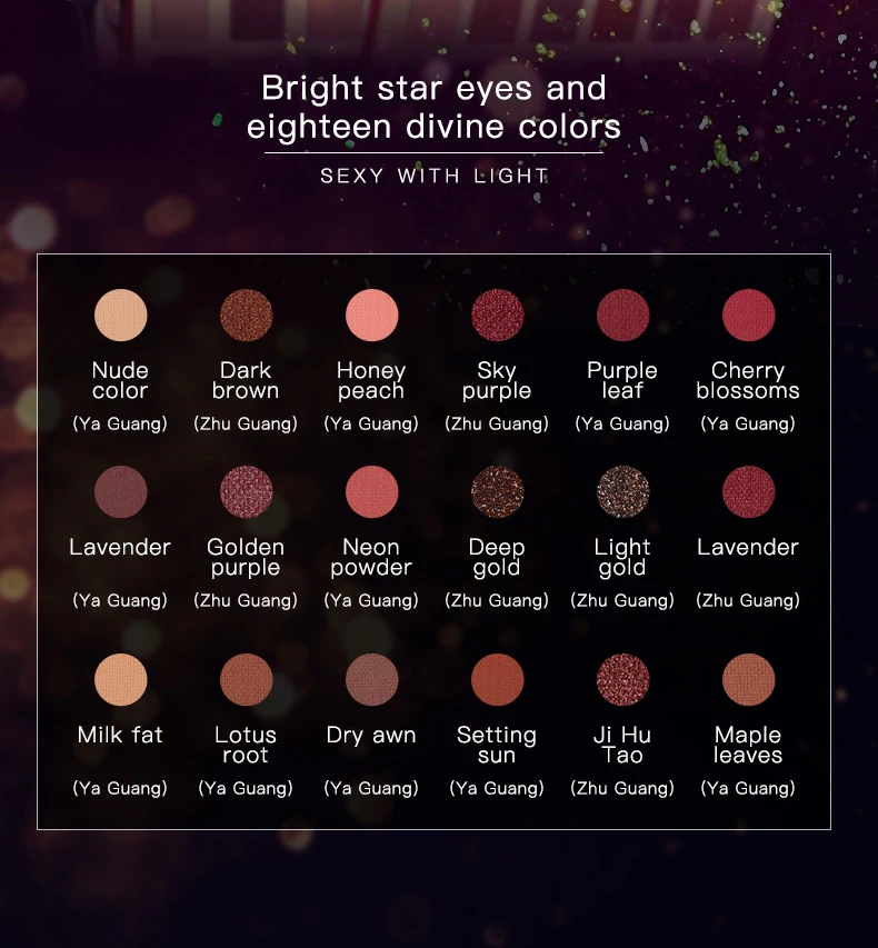Private label 18 Colors private label makeup cosmetics long lasting shining waterproof High Pigment eye shadow