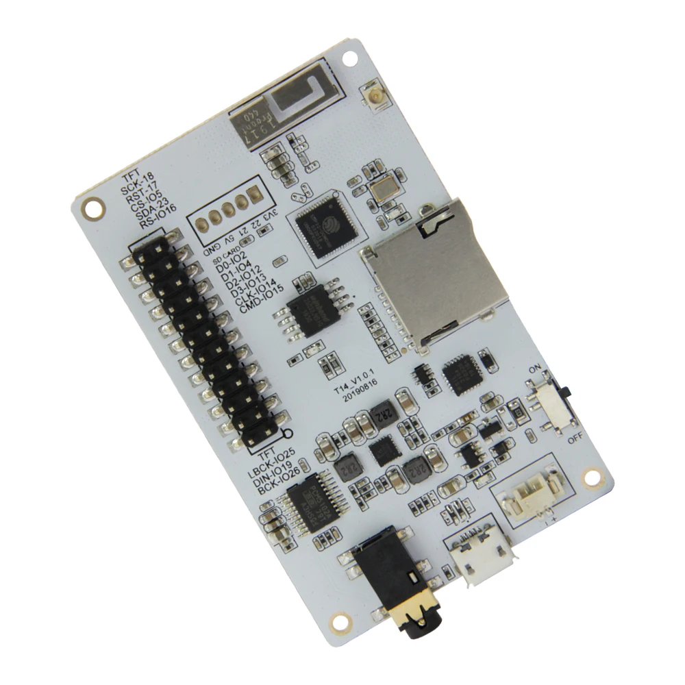 TTGO ESP32 Tm музыкальные альбомы 2,4 дюймов TFT PCM5102A SD WiFi модуль Bluetooth макетная плата