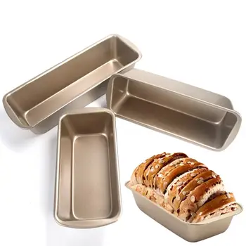 

Hot Carbon Steel Rectangular Non-stick Toast Box Bread Loaf Pan Mold DIY Baking Tool