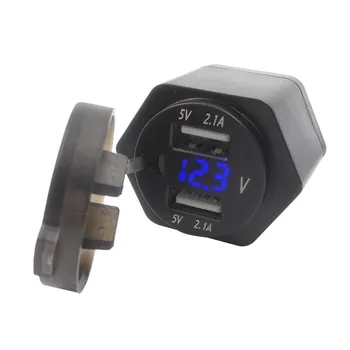 

New 12-24V 4.8A For BMW R1200GS F650GS F700GS R1250GS R Ninet Motorcycle Dual USB Charger Power Adapter Cigarette Lighter Socket