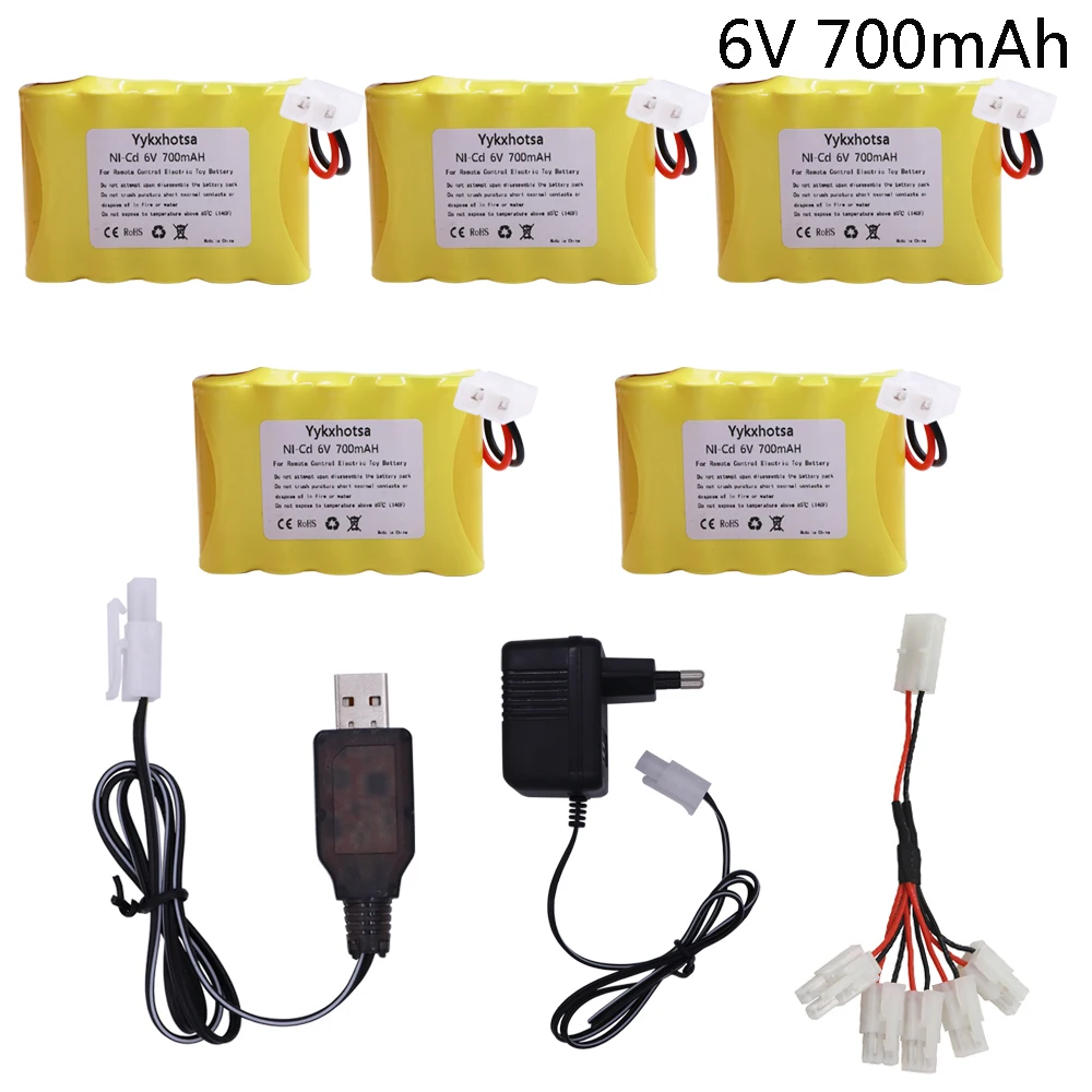 6v 700mAh NI CD батарея Tamiya вилка и зарядное устройство набор для RC игрушки автомобили