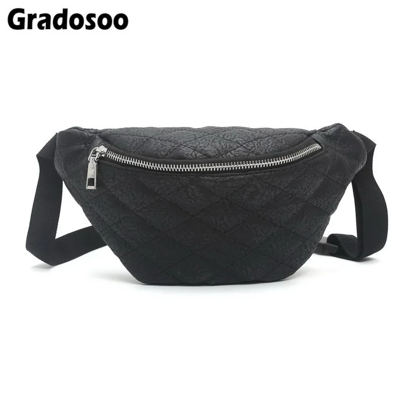 Зимние поясные сумки Gradosoo с ремешком нагрудная Сумочка модный кошелек для денег